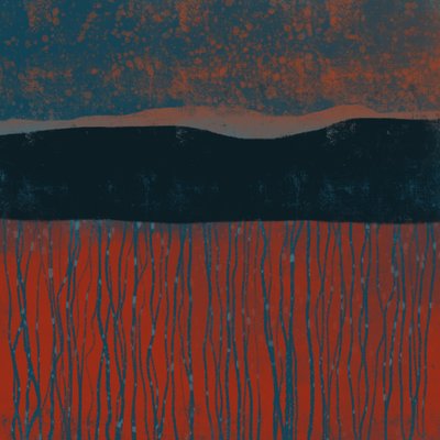 Moody Orange Field av MANSI SAXENA