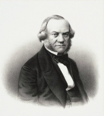 Portrett av direktøren for de keiserlige teatrene Alexander Mikhaylovich Gedeonov, 1858. av M. Baryshev