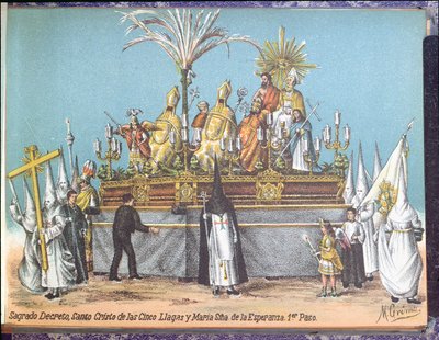 Prosesjon under Holy Week i Sevilla av M. Grima
