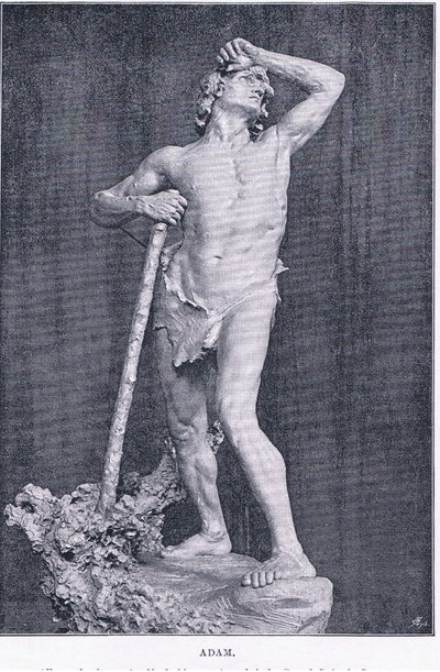 Adam, fra The Magazine of Art 1893, Cassell and Company av M. Lavergne