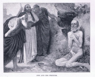 Job og vennene hans, fra The Magazine of Art 1893, Cassell and Company av M. Lavergne