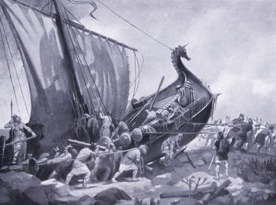 Magnus seiler rundt Mull of Kintyre AD1098, 1920-tallet av M. Mackinlay
