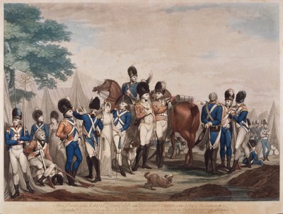 Soldater fra Loyal Associated and Volunteer Corps i City of Westminster, 1799 av M Place