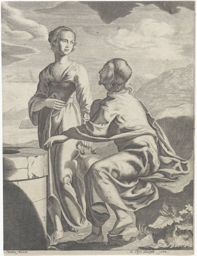 Kristus og den samaritanske kvinnen av M. Suys