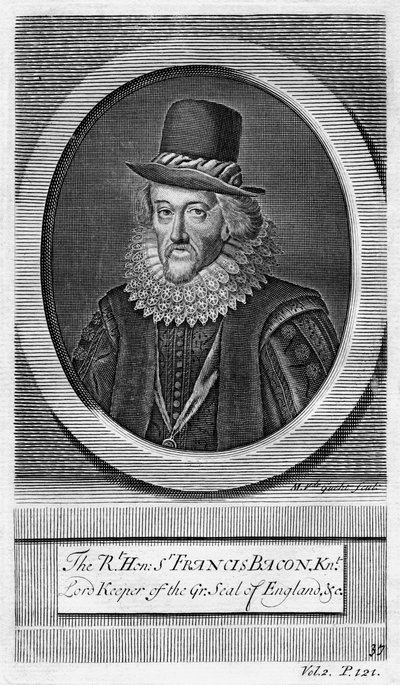 Sir Francis Bacon, Viscount St Albans, engelsk filosof, vitenskapsmann og statsmann. av M. van de Gucht