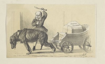 Tegneserie om patent- og trykkeriloven av Maarten Bos Jz.