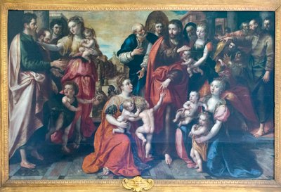 Jesus blant barn av Maarten de Vos