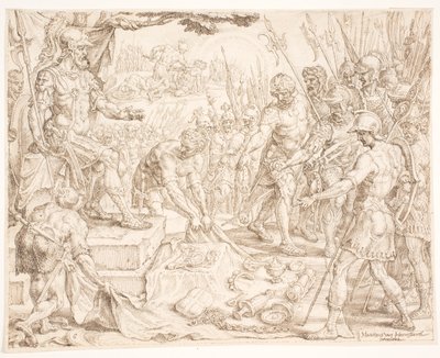 Gideon mottar byttet av Maarten van Heemskerck