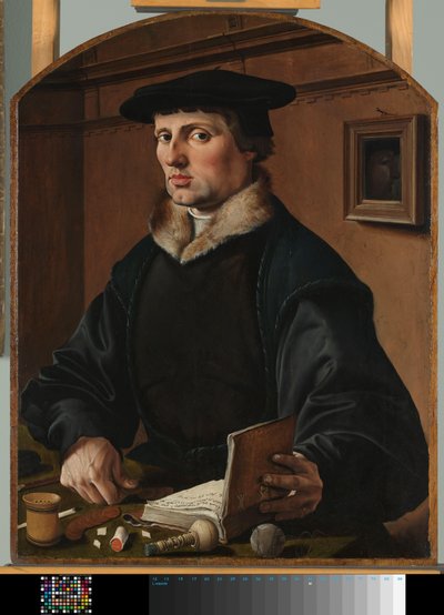 Portrett av en mann, muligens Pieter Gerritsz Bicker Portrett av en mann av Maarten van Heemskerck