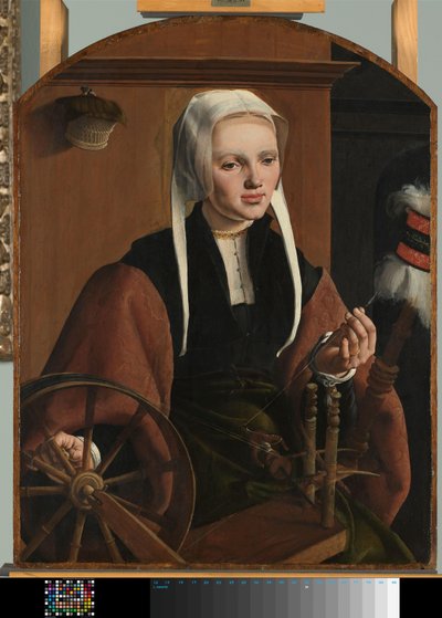 Portrett av en kvinne, muligens Anne Codde Portrett av en kvinne av Maarten van Heemskerck