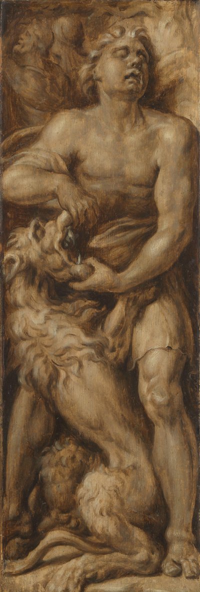 Samson river løven av Maarten van Heemskerck