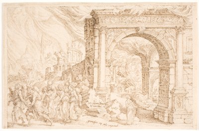 Ødeleggelsen av Sodoma av Maarten van Heemskerck