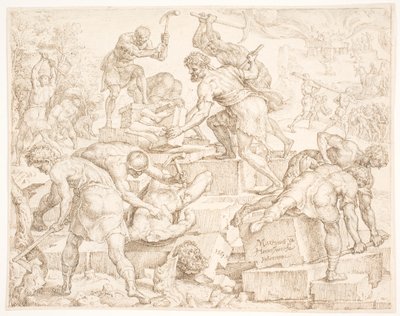 Ødeleggelsen av Ba'als alter av Maarten van Heemskerck
