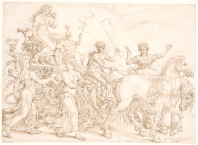 Triumfvogn. Invidia (misunnelse) av Maarten van Heemskerck