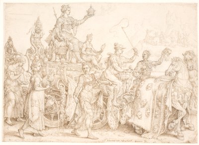 Triumfvogn Overflod (rik) av Maarten van Heemskerck
