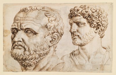 To hoder av antikke statuer av Maarten van Heemskerck
