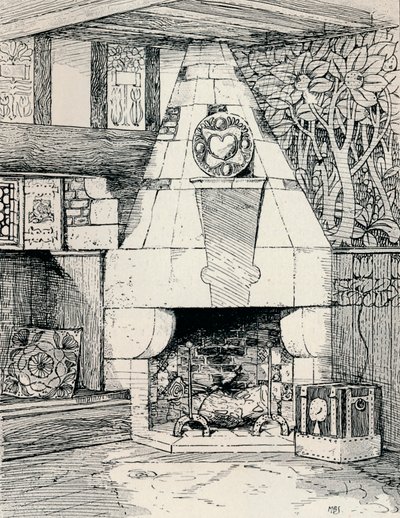 En hjørnepeis, c1895, 1896 av Mackay Hugh Baillie Scott