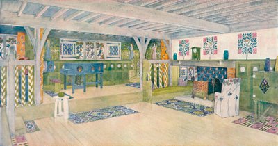 Musikkrom i et hus i Crowborough, c1902 av Mackay Hugh Baillie Scott