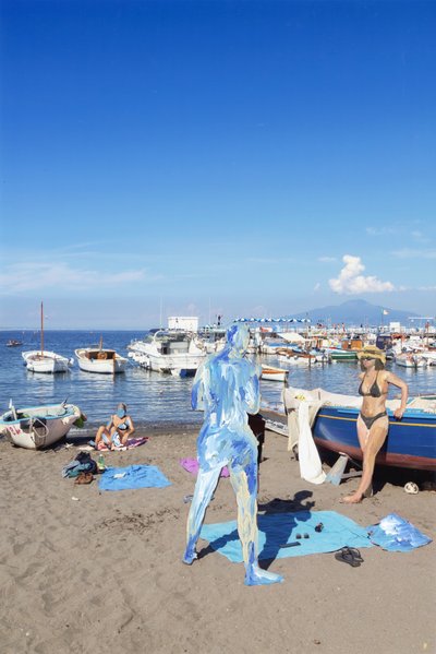 Sorrento Blue (akrylmaling på arkivpigmenttrykk) av Madeleine Gross