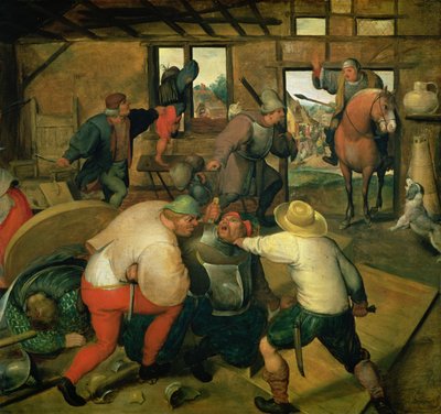 A Fight, ca. 1565-70 (panel) av Maerten van Cleve