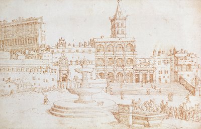 Gamle St. Peterskirken av Maerten van Heemskerck