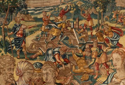 Historien om Gideon, sent på 1500-tallet (silke og ull) av Maerten van Heemskerck