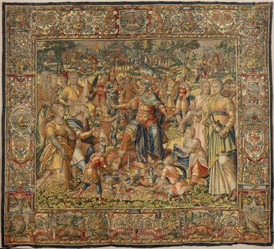 Historien om Gideon, sent på 1500-tallet (silke og ull) av Maerten van Heemskerck