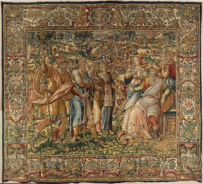 Historien om Gideon, sent på 1500-tallet (silke og ull) av Maerten van Heemskerck