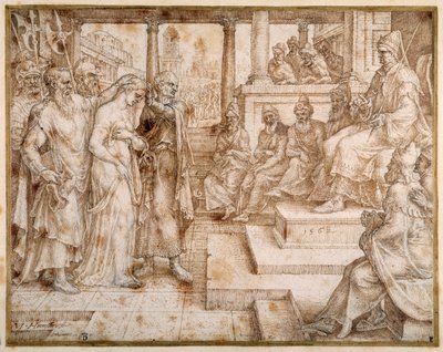 Susannah anklaget av de eldste av Maerten van Heemskerck