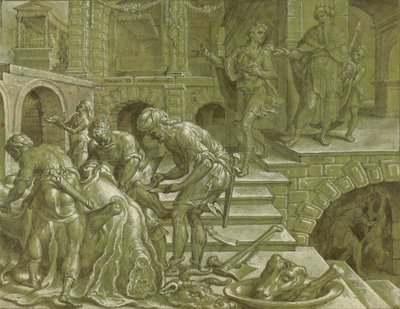 Lignelsen om kongen som forberedte et bryllup av Maerten van Heemskerck
