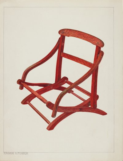 Barnestol, ca. 1938. av Magnus S. Fossum