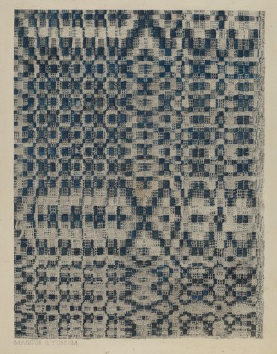 Teppe, ca. 1938. av Magnus S. Fossum