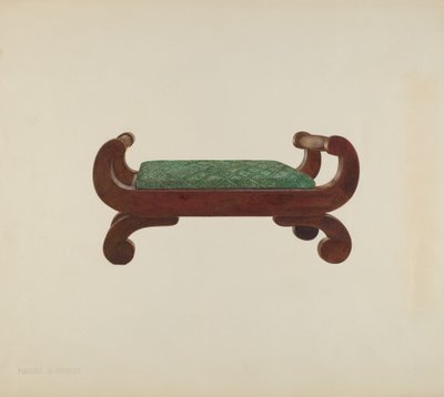 Fotkrakk - mahogni med hestehår, ca. 1939. av Magnus S. Fossum