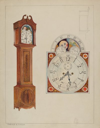 Bestefars klokke, ca. 1937. av Magnus S. Fossum