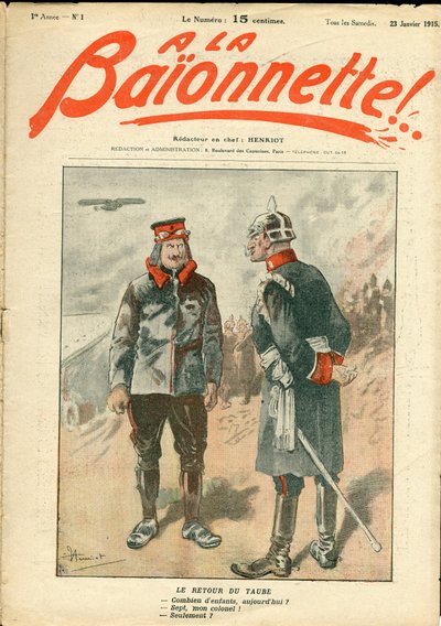 Cover av "" La Baionnette"", Satirical en Colors av Henri Maigrot