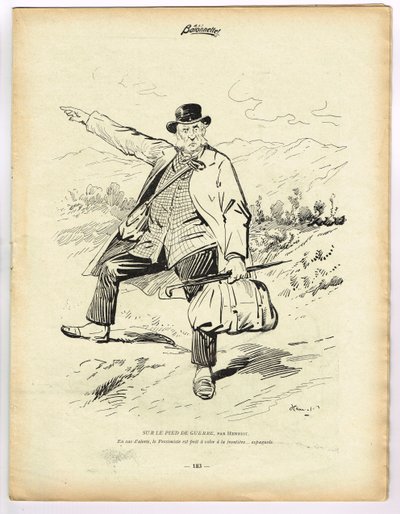 La Baionnette, satirisk i farger av Henri Maigrot