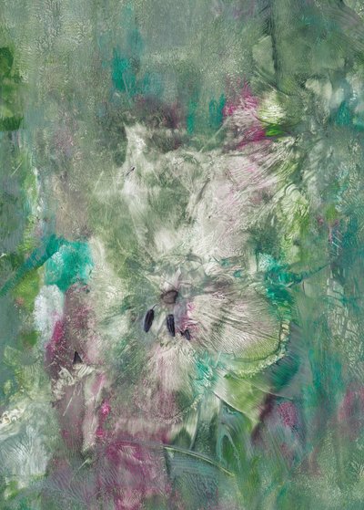 Abstrakt «Green Bloom» av Maira Ribena