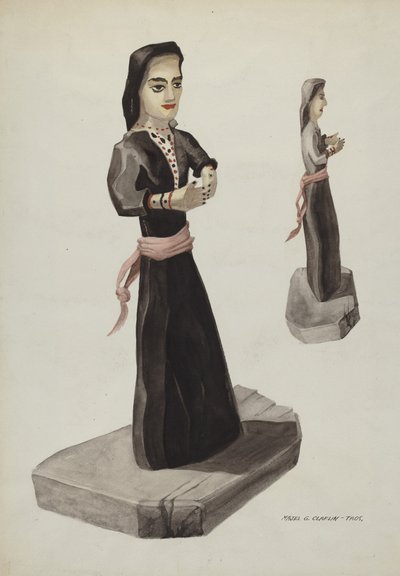 Bulto, Santa Rita, ca. 1937. av Majel G. Claflin