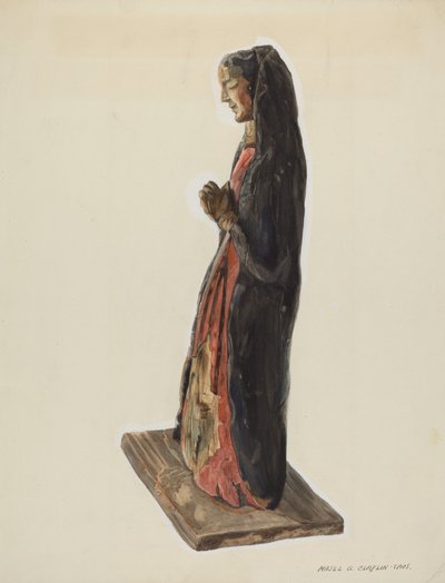 Bulto Santa Rita, ca. 1939. av Majel G. Claflin