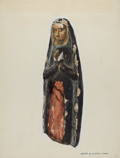 Bulto Virgin, ca. 1939. av Majel G. Claflin