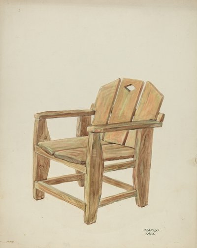 Stol, c. 1938. av Majel G. Claflin