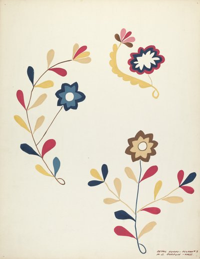 Design fra foreslått portefølje av Majel G. Claflin