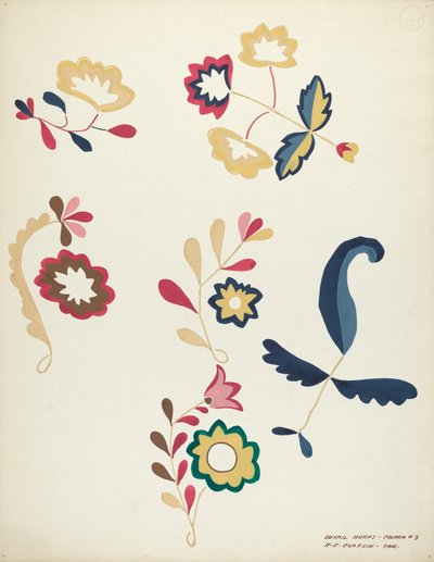 Design fra en foreslått portefølje, 19351942. av Majel G. Claflin