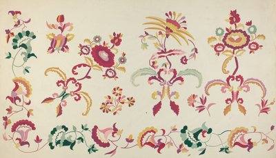 Broderi fra sengeteppe, 19351942. av Majel G. Claflin