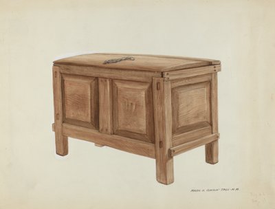 Kornkiste, ca. 1937. av Majel G. Claflin