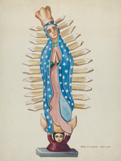 Guadalupe Wood Holy eller Bulk, ca. 1937. av Majel G. Claflin