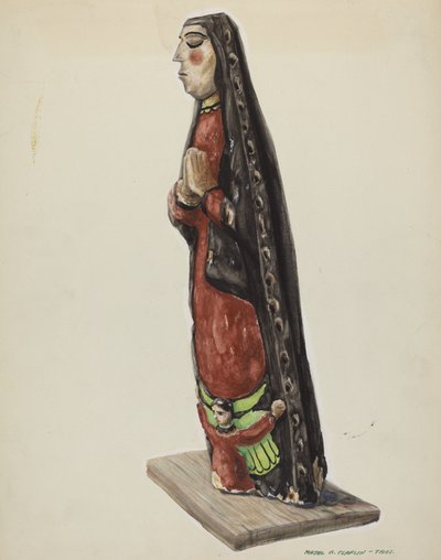 Vår Frue av Guadalupe Bulto, ca. 1938. av Majel G. Claflin