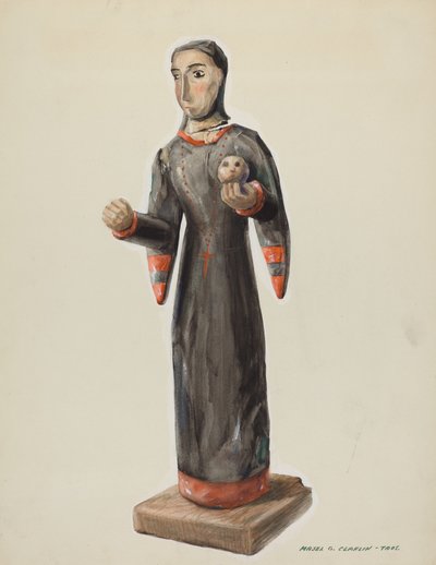 Santa Rita - Bulto, ca. 1938. av Majel G. Claflin