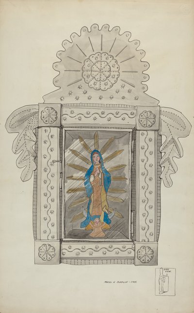 Tinnnisje som inneholder Guadeloupe-bulk, ca. 1936. av Majel G. Claflin