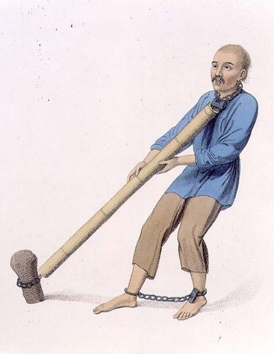 Bestrafung mit dem Holzrohr, Tafel 16 aus 